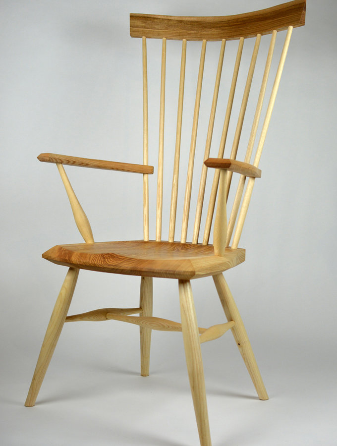 UNIVERSAL Windsor chair ② Captive-arm Windsor chair | Ben Willis Woodcraft